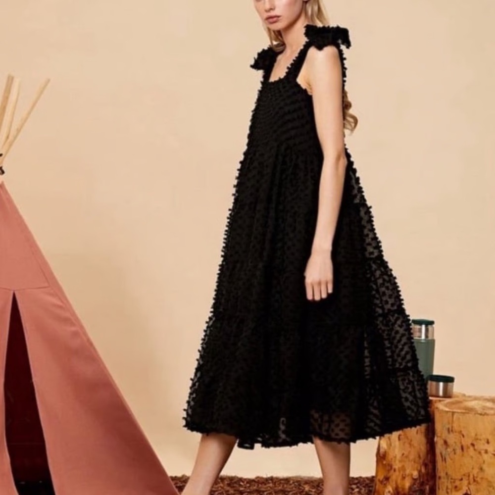 COPY - Sister Jane Black Midi Dress NWT